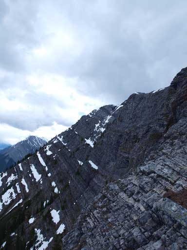 Near the summit, the east side becomes increasingly steep