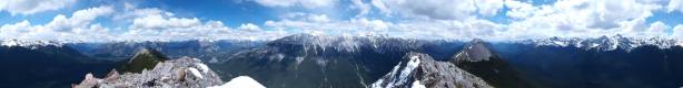 Summit Panorama from 3rd summit. Click to view large size.