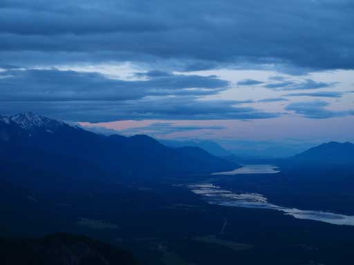 It was just bright enough when we arrived at the top