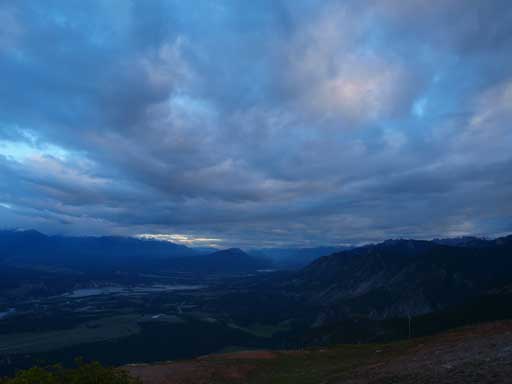 Looking north up the Columbia Valley