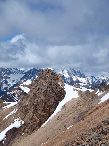 An interesting rock formation on this ridge