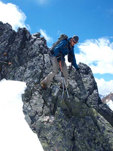 Ben playing with the rock