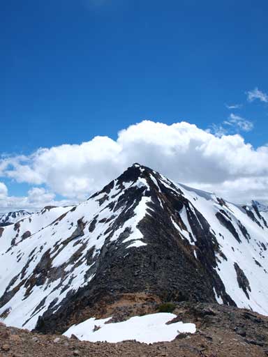 Looking back towards the second summit
