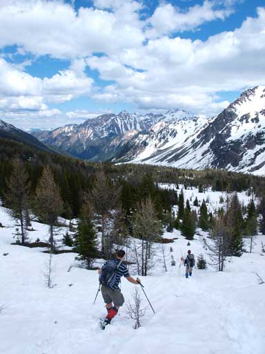 Back to the post-holing terrain