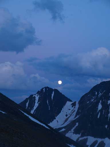 Now, a bright full moon finally shows up
