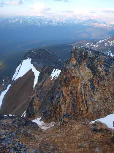 The south side of Pyramid Mountain is steep!