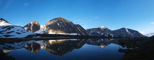 Panorama from the tarn 