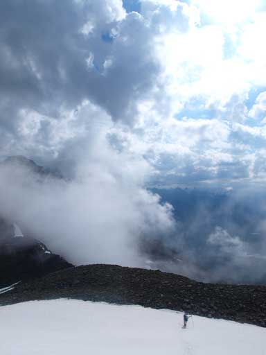 Clouds were rollin' in quickly 