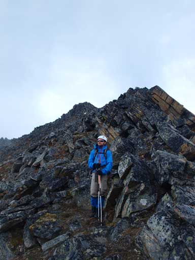 Ben with the typical terrain on Cairngorm behind