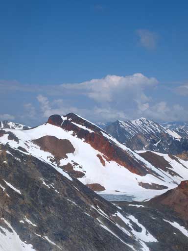 Mount Kerr with Kerr Lake beneath 