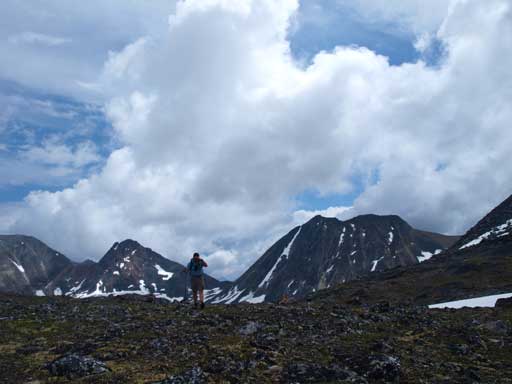 Eric cresting over the pass