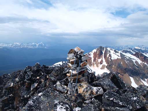 The summit cairn