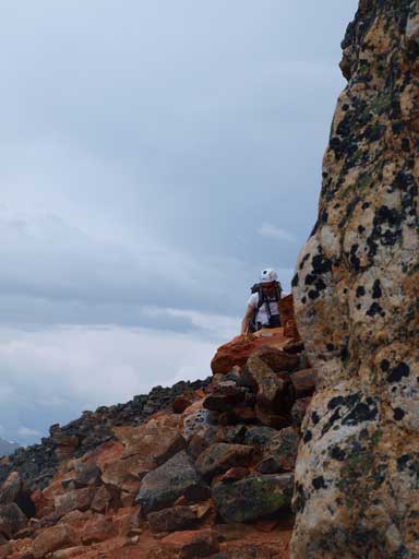 Ben traversing around a corner