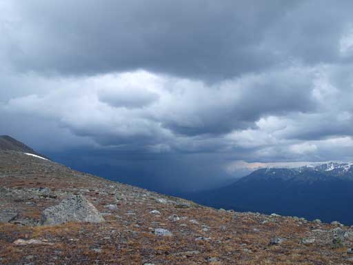 Stormy weather over Jasper townsite