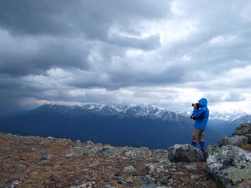 Ben taking photos of this intense thunderstorm