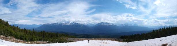 Panorama of Miette River Valley
