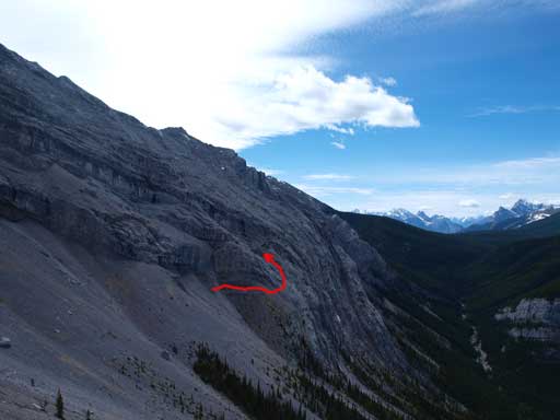 The easy route loses more elevation