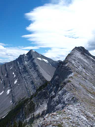 The east side is quite steep