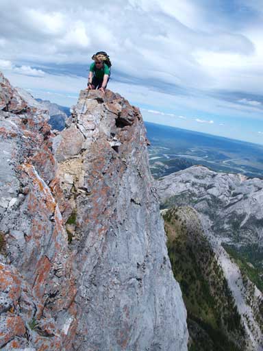 Firstly he had to get over this first pinnacle