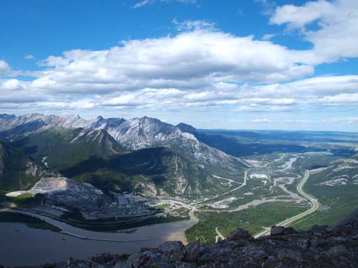 One last view before dropping down into trees