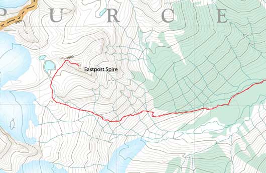 Eastpost Spire scramble route