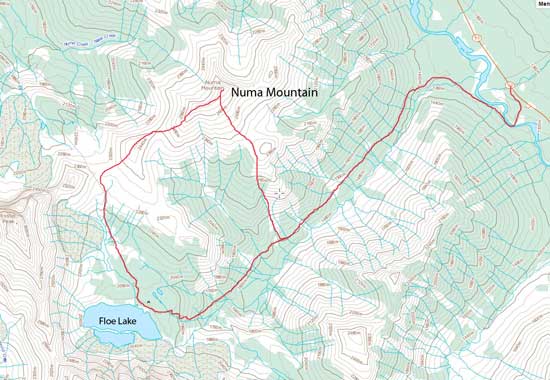 Numa Mountain scramble loop