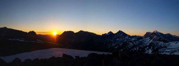 Panorama of sunrise
