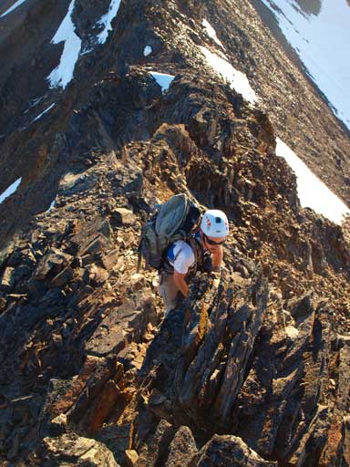 Ben coming up a step