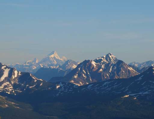Mount Robson was clearly visible!