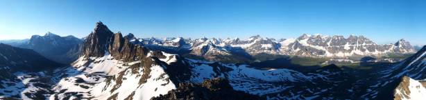 Another summit panorama, using a different setting on my camera.