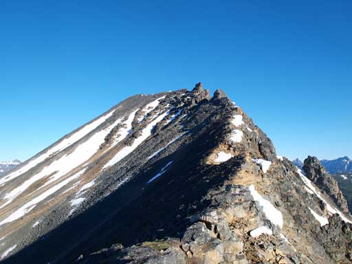 The ridge up Mount Clitheroe looks innocent, because you cannot see the last bit