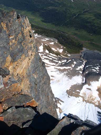 The north side of Clitheroe is a shear cliff