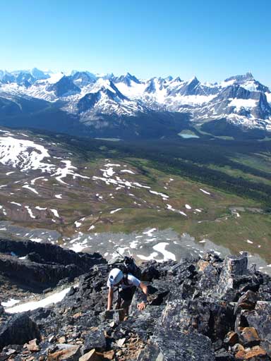 Ben coming up the last few steps