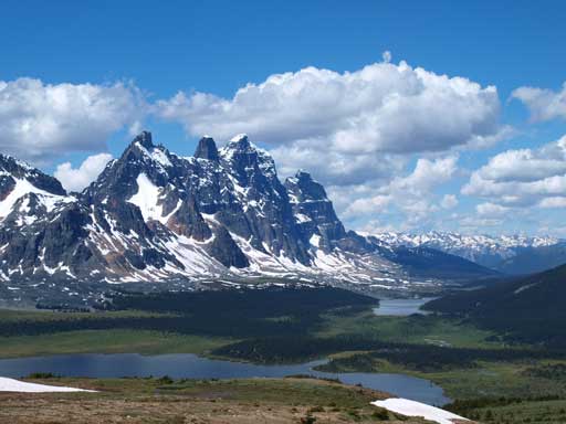 L to R: Bastion, Turret, Geikie, Barbican