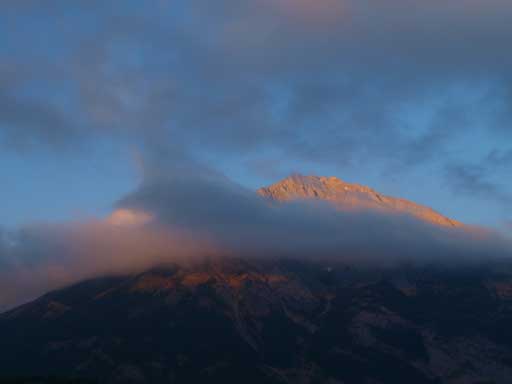The ever changing clouds made for some great lighting on Sentry Mountain