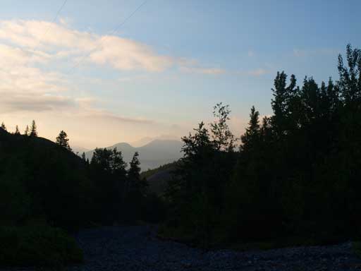 It was a bit hazy in the morning.