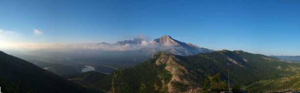 Panorama from the "wrong ridge"