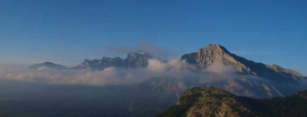 A zooming-in shot of Flathead Range