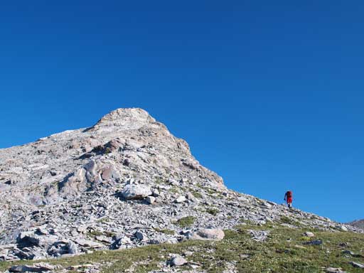 Grant slogging towards the scrambling section