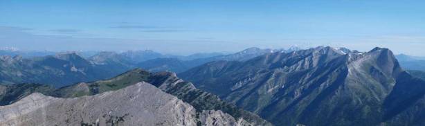 Looking north. If looking closely you can see Harrison, and Tornado Mountain