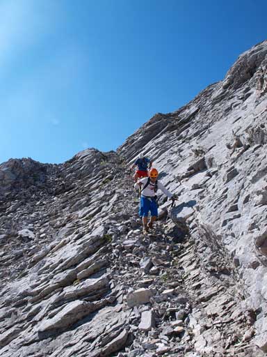 Dan and Grant started down the ramp