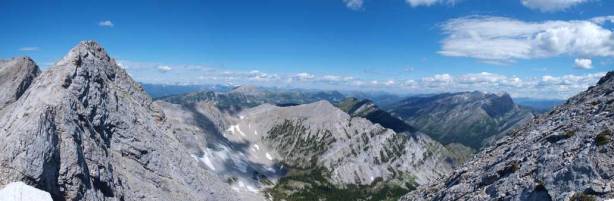 Great view once hitting the summit ridge