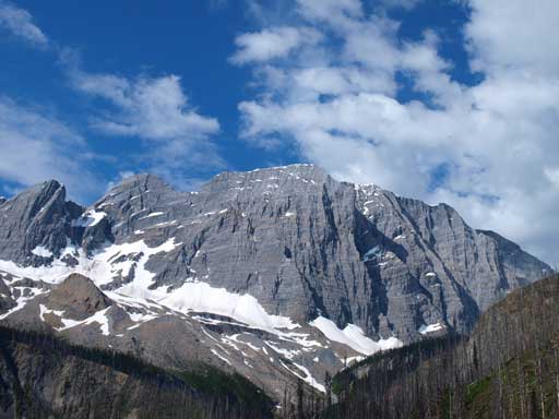 We were aiming at this impressive peak. Floe Peak.