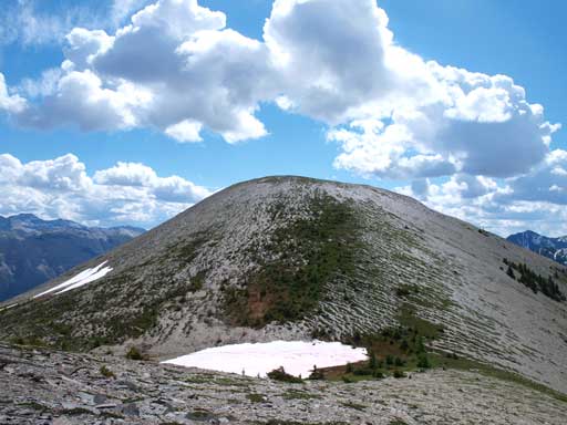 Looking back at the lower bump. If you blindly go up the gully you'll hit this one. We stayed left so avoided unnecessary elevation loss