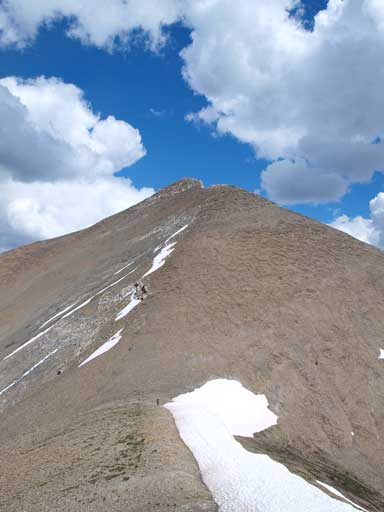 Looking back at the slope we just went down