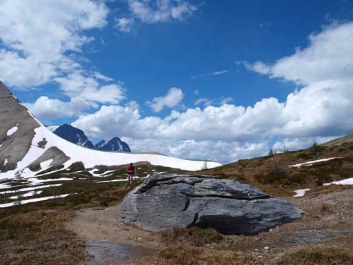 Looking back towards Numa Pass