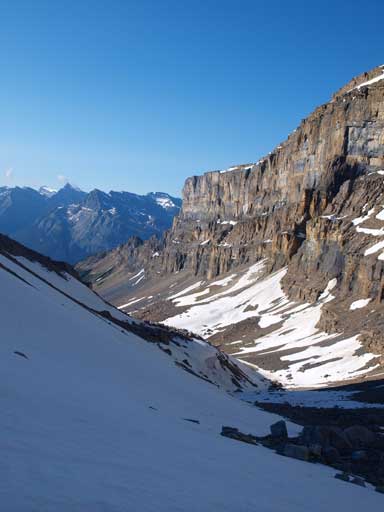 Gaining elevation quickly on this slope.