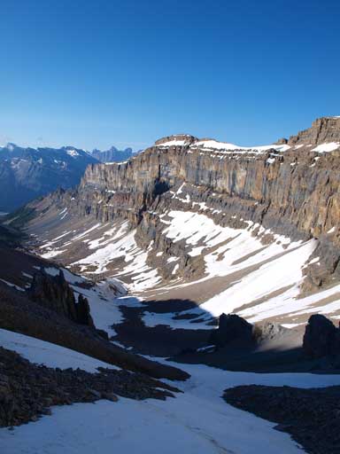 Higher up. We were still on the snow.