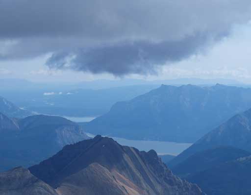 Abraham Lake and Mount Michener