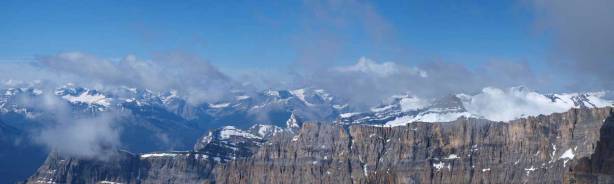 Some clouds went in and out obscuring the views.